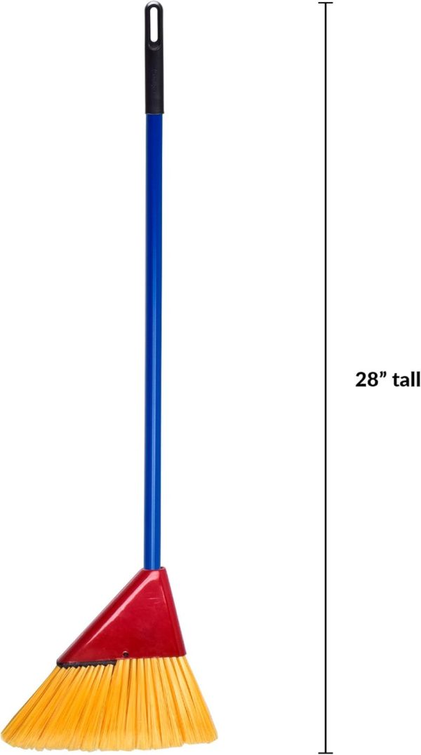 Schylling Children's Broom Set - Kids Pretend Play Cleaning Kit - Includes Broom. Dustpan. and Brush - Ages 3 and Up