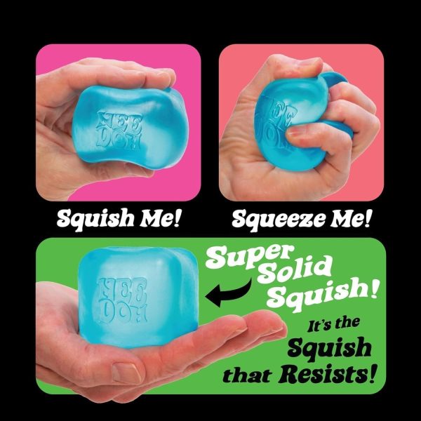 NeeDoh Nice Cube - Solid Squish - Pink