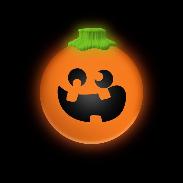 Schylling NeeDoh Jack Glow Lantern - Halloween Squeeze Toy - Assorted Designs - Ages 3 to Adult (Pack of 1)