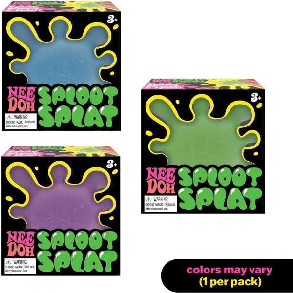 Schylling NeeDoh SplootSplat -The Splat that Sploots - Sensory Toy to Squish. Squeeze. and Pull - Color May Vary (1 Per Pack)