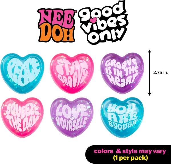 Schylling Needoh Good Vibes Only - Sensory Squeeze Toy - Colors May Vary (1 Per Pack)